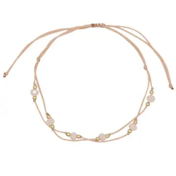 Delicate Double Crystal String Pulley Bracelets