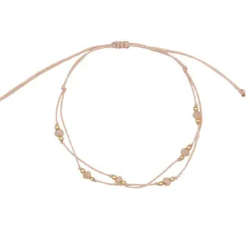 Delicate Double Crystal String Pulley Bracelets