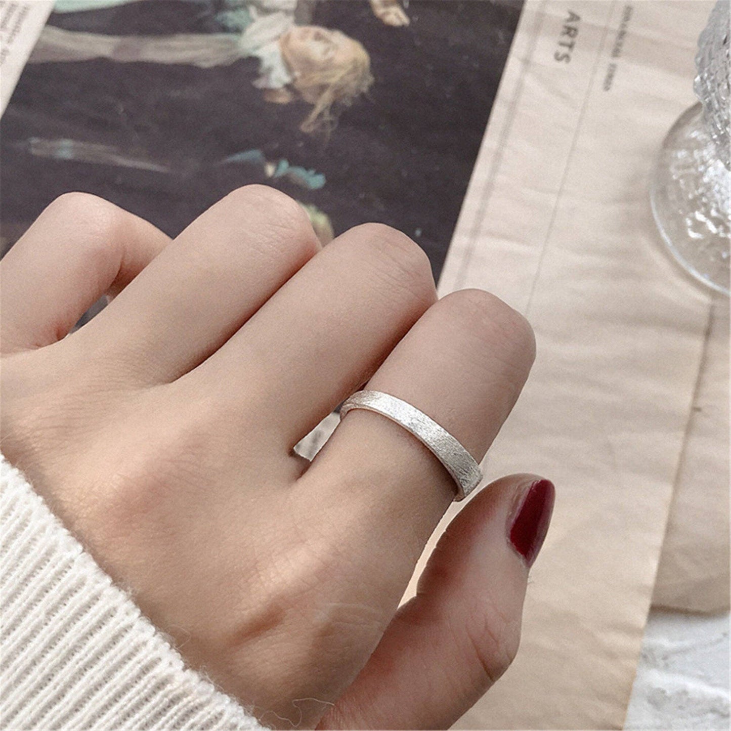 Niche Design Stackable Band Ring in 925 Sterling Silver